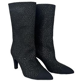 Chanel Gabrielle boots Black Silvery