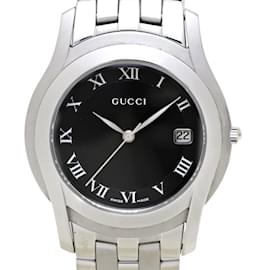 Gucci-GUCCI G-Class Shelly YA055302 5500M Stainless Steel Men's Watch-Black