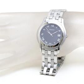 Gucci-GUCCI G-Class Shelly YA055302 5500M Stainless Steel Men's Watch-Black