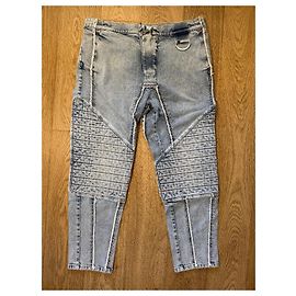 Balmain biker jeans Blue