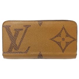 Louis Vuitton Long Wallet M69353 Zippy Monogram Giant Reverse Brown