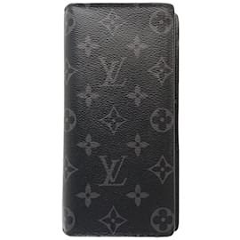 Louis Vuitton-Louis Vuitton Brazza Wallet in Monogram Eclipse Noir-Black