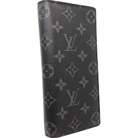 Louis Vuitton-Louis Vuitton Brazza Wallet in Monogram Eclipse Noir-Black
