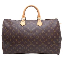Louis Vuitton Monogram Speedy 40 Handbag Brown Other Monogram