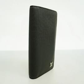 Louis Vuitton-Louis Vuitton Long Wallet Taiga Portefeuille Brazza-Grey