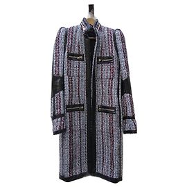 Alexandre Vauthier Multicolored Tweed Coat Multiple colors