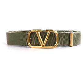 VALENTINO GARAVANI Gürtel T.cm 95 Stoff Grün