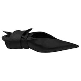 Balenciaga-Balenciaga Black Dance Knife Wrap Around Kitten Heels-Black