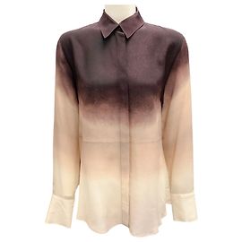 Camicia in seta Chika tinto a mano Altuzarra in colore avorio Multicolore