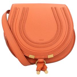 Chloé Marcie Small Saddle Bag Orange Orange