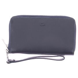 Lacoste purses, wallets & cases T.  Leather Navy blue