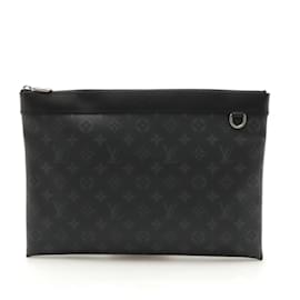 Louis Vuitton-Louis Vuitton Monogram Eclipse Pochette Discovery Clutch Bag-Monogram