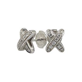 Orecchini di diamanti Giochi di Legami di Chaumet Argento