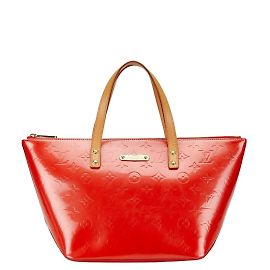 Borsa Louis Vuitton Monogram Vernis Bellevue PM Rosso