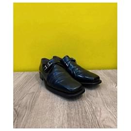 Hermès-Hermès calfskin loop derby-Black