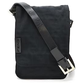Fendi-Fendi Zucca Pattern Shoulder Bag-Black