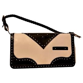 Borsa Christian Dior Trick in Pelle Nera e Bianca Nero Bianco