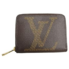 Louis Vuitton-Louis Vuitton Monogram Giant Zippy Coin Purse-Brown