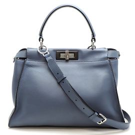 Sac à main Fendi Peekaboo Medium Bleu