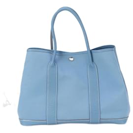 Hermès-Hermes Garden PM Leather Shoulder Bag-Blue