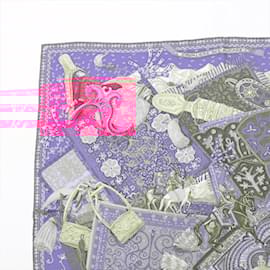 Hermès-Hermes Carre 90 Cavaliers du Caucase Scarf-Pink