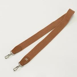 Hermès-Hermes Leather Shoulder Strap in Brown-Brown