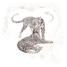 Hermès-Hermes Carre Geant 140 Jungle Love Scarf-Orange