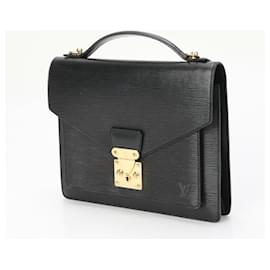 Louis Vuitton-Louis Vuitton Epi Monceau 28 Handbag-Black