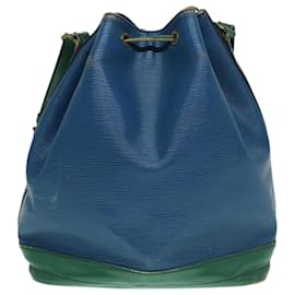 Louis Vuitton-LOUIS VUITTON Epi Noe Shoulder Bag Bicolor Green Blue M44044 LV Auth 87792-Blue,Green
