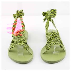 Autre Marque-Leather sandals-Red