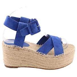 Céline-Suede espadrilles-Blue