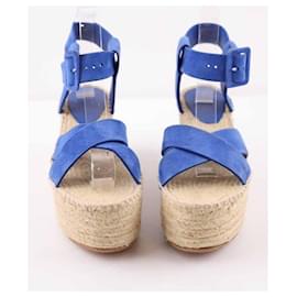 Céline-Suede espadrilles-Blue