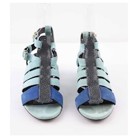 Balenciaga-Suede heels-Blue