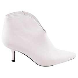 Anine Bing-Boots en cuir-Blanc