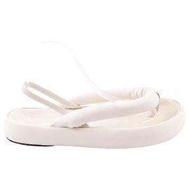 Isabel Marant Leder-Sandalen Weiß