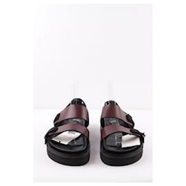 Isabel Marant-Leather sandals-Brown