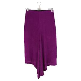 Victoria Beckham-Silk skirt-Purple