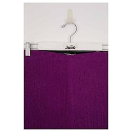Victoria Beckham-Silk skirt-Purple