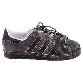 Adidas Leder-Sneaker Schwarz