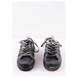 Adidas-Leather sneakers-Black