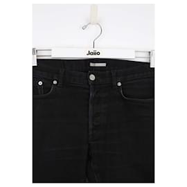 Dior-Jean slim en coton-Noir