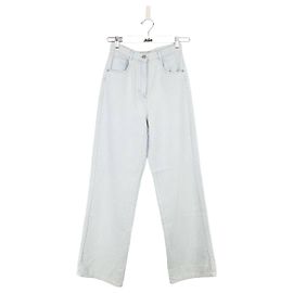 Aspesi Jeans largo de algodão Azul