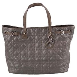 Bolsa Dior Panarea em couro Cinza