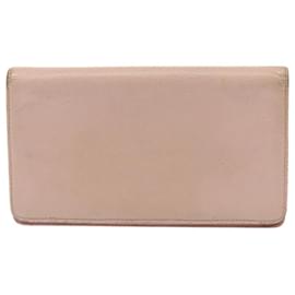 Chanel-CHANEL Wallet Caviar Skin Pink Silver CC Auth bs17427-Silvery,Pink