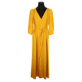 SéZane-Silk dress-Yellow