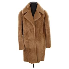 Claudie Pierlot-Leather coat-Brown