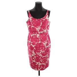Lk Bennett Vestido de algodón Roja