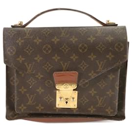 Louis Vuitton-Louis Vuitton Monogram Monceau Handbag-Brown,Monogram