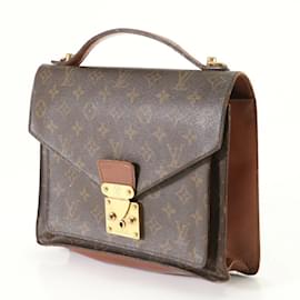 Louis Vuitton-Louis Vuitton Monogram Monceau Handbag-Brown,Monogram