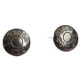 Boutons de manchette Dolce & Gabbana gris métal Gris